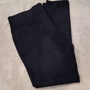 NYDJ Black Faux Suede Basic Legging  Pant 10P
